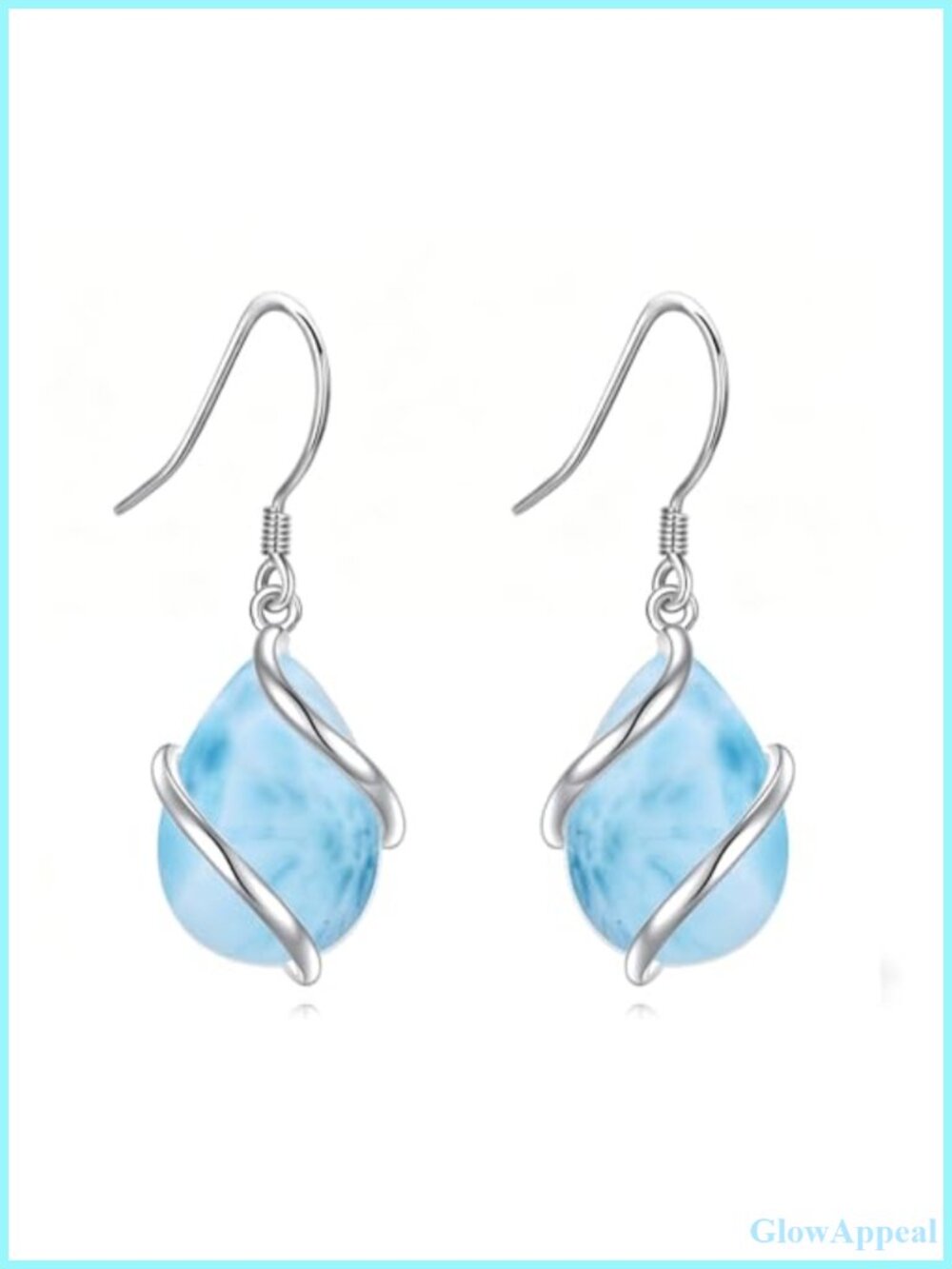 Sterling Silver Teardrop Drop Dangle Earrings Women Jewelry